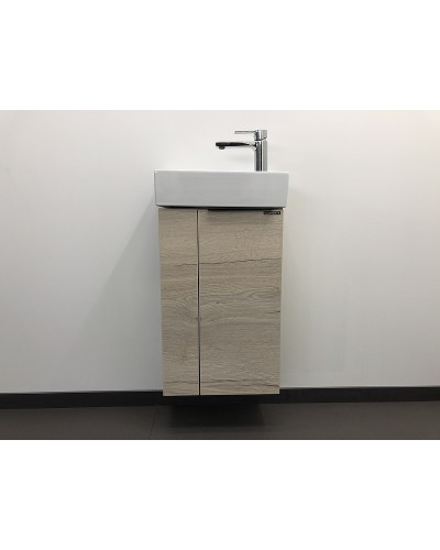 Тумба с раковиной Comforty Асти 40 00-00000831 подвесная Дуб дымчатый