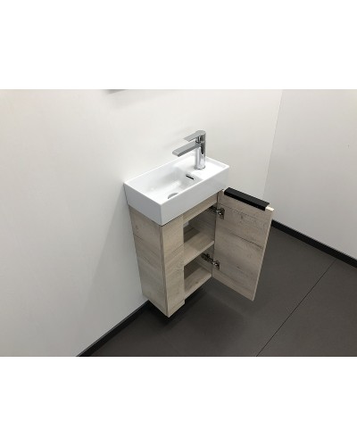 Тумба с раковиной Comforty Асти 40 00-00000831 подвесная Дуб дымчатый