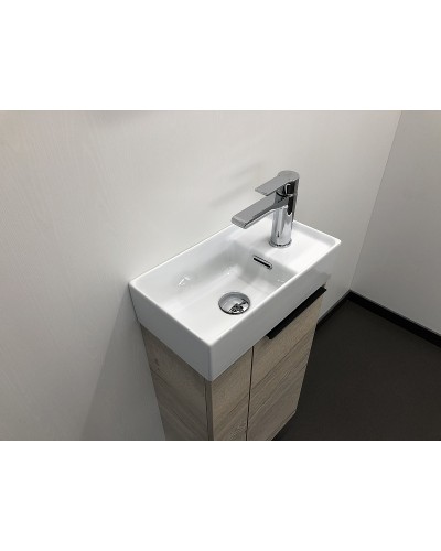 Тумба с раковиной Comforty Асти 40 00-00000831 подвесная Дуб дымчатый