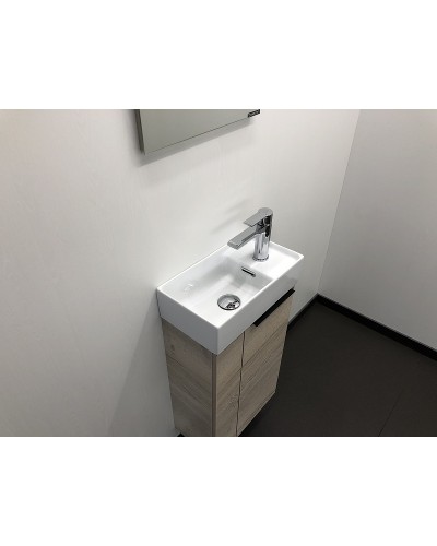 Тумба с раковиной Comforty Асти 40 00-00000831 подвесная Дуб дымчатый