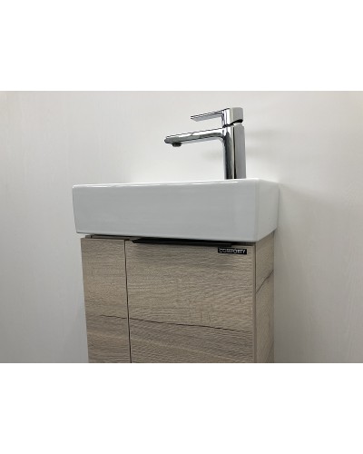 Тумба с раковиной Comforty Асти 40 00-00000831 подвесная Дуб дымчатый