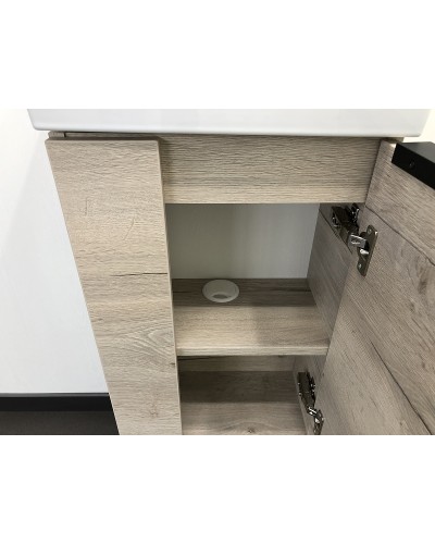 Тумба с раковиной Comforty Асти 40 00-00000831 подвесная Дуб дымчатый