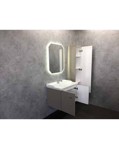 Тумба с раковиной Comforty Кремона 80 00-00001040 подвесная Латте