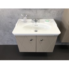 Тумба с раковиной Comforty Кремона 80 00-00001040 подвесная Латте