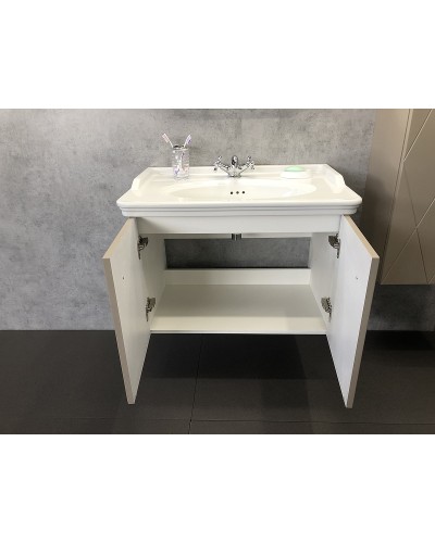 Тумба с раковиной Comforty Кремона 80 00-00001040 подвесная Латте