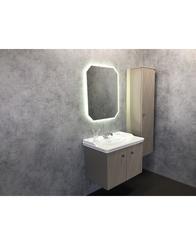 Тумба с раковиной Comforty Кремона 80 00-00001040 подвесная Латте