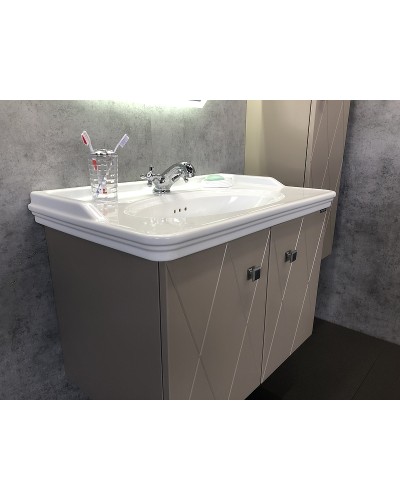 Тумба с раковиной Comforty Кремона 80 00-00001040 подвесная Латте