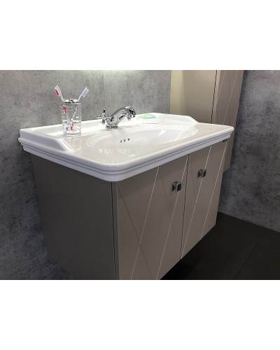 Тумба с раковиной Comforty Кремона 80 00-00001040 подвесная Латте
