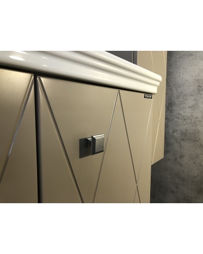 Тумба с раковиной Comforty Кремона 80 00-00001040 подвесная Латте