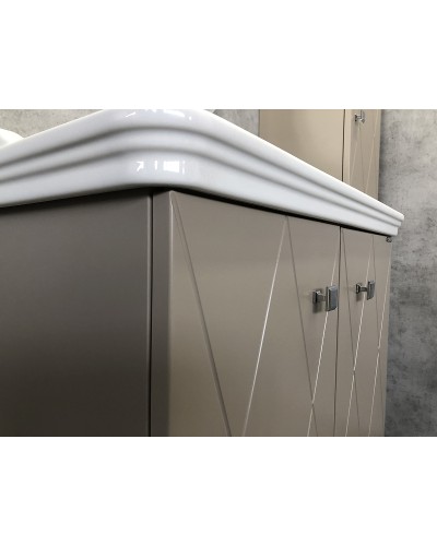 Тумба с раковиной Comforty Кремона 80 00-00001040 подвесная Латте