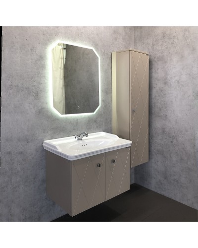 Тумба с раковиной Comforty Кремона 80 00-00001040 подвесная Латте