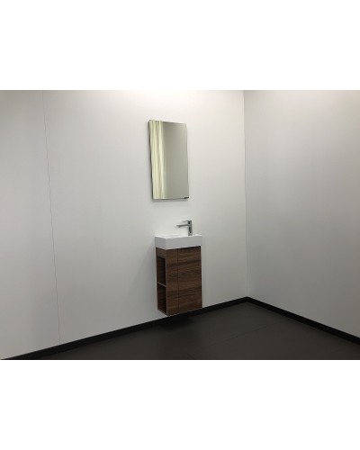 Тумба с раковиной Comforty Матэ 40 00-00000832 подвесная Дуб темно-коричневый