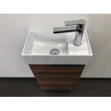 Тумба с раковиной Comforty Матэ 40 00-00000832 подвесная Дуб темно-коричневый