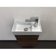 Тумба с раковиной Comforty Матэ 40 00-00000832 подвесная Дуб темно-коричневый