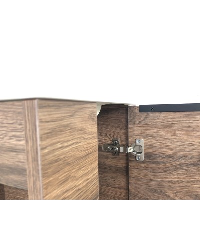 Тумба с раковиной Comforty Матэ 40 00-00000832 подвесная Дуб темно-коричневый