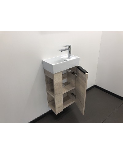 Тумба с раковиной Comforty Матэ 40 00-00000833 подвесная Дуб дымчатый