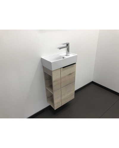 Тумба с раковиной Comforty Матэ 40 00-00000833 подвесная Дуб дымчатый