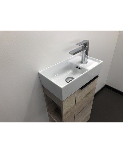 Тумба с раковиной Comforty Матэ 40 00-00000833 подвесная Дуб дымчатый