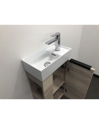 Тумба с раковиной Comforty Матэ 40 00-00000833 подвесная Дуб дымчатый