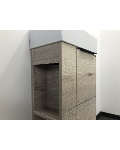 Тумба с раковиной Comforty Матэ 40 00-00000833 подвесная Дуб дымчатый