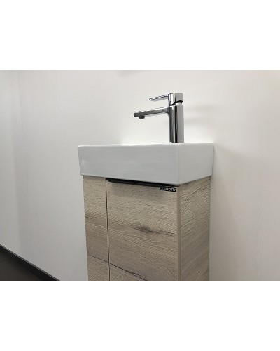 Тумба с раковиной Comforty Матэ 40 00-00000833 подвесная Дуб дымчатый