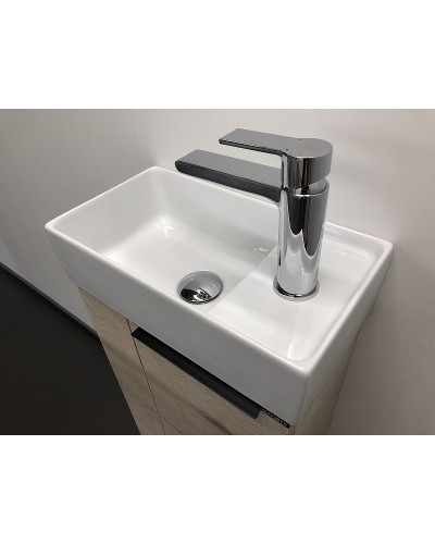 Тумба с раковиной Comforty Матэ 40 00-00000833 подвесная Дуб дымчатый