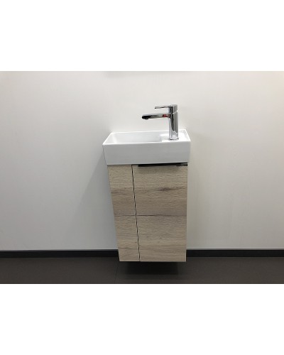 Тумба с раковиной Comforty Матэ 40 00-00000833 подвесная Дуб дымчатый