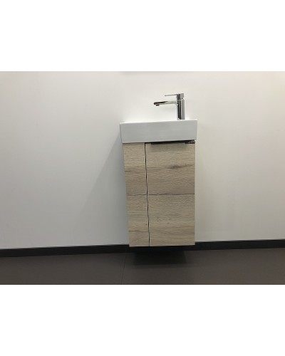 Тумба с раковиной Comforty Матэ 40 00-00000833 подвесная Дуб дымчатый