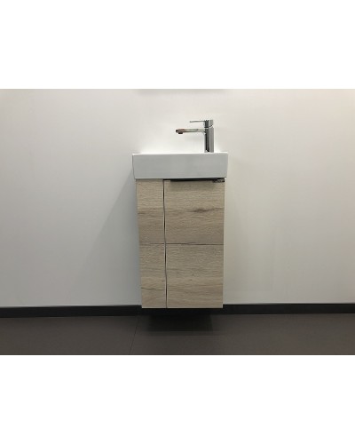 Тумба с раковиной Comforty Матэ 40 00-00000833 подвесная Дуб дымчатый