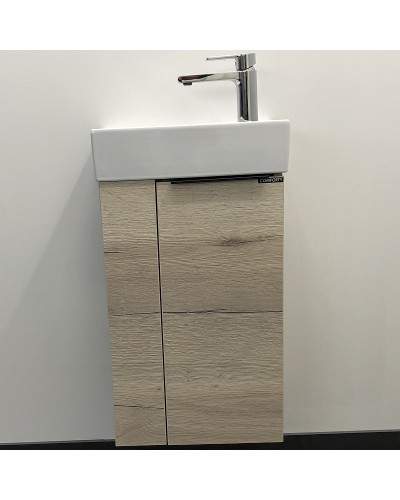 Тумба с раковиной Comforty Матэ 40 00-00000833 подвесная Дуб дымчатый