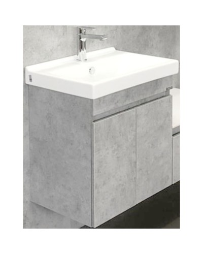 Тумба с раковиной Comforty Осло 60 00-00000835 подвесная Бетон светлый