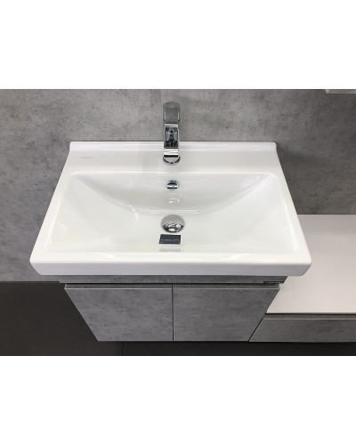 Тумба с раковиной Comforty Осло 60 00-00000835 подвесная Бетон светлый