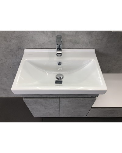 Тумба с раковиной Comforty Осло 60 00-00000835 подвесная Бетон светлый