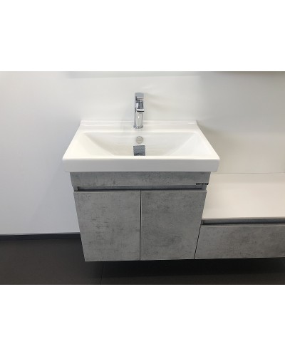 Тумба с раковиной Comforty Осло 60 00-00000835 подвесная Бетон светлый
