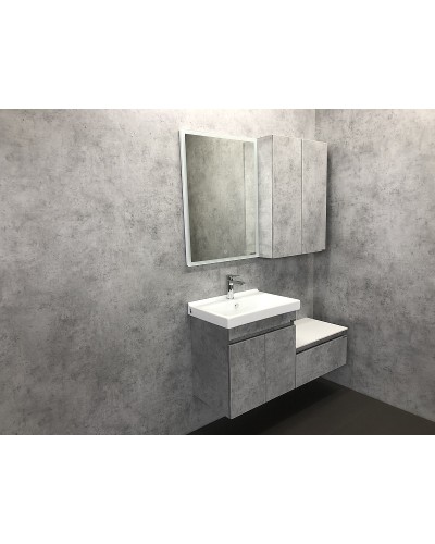 Тумба с раковиной Comforty Осло 60 00-00000835 подвесная Бетон светлый