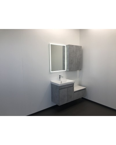 Тумба с раковиной Comforty Осло 60 00-00000835 подвесная Бетон светлый