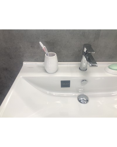 Тумба с раковиной Comforty Осло 80 00-00000836 подвесная Бетон светлый