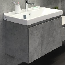 Тумба с раковиной Comforty Осло 80 00-00000836 подвесная Бетон светлый