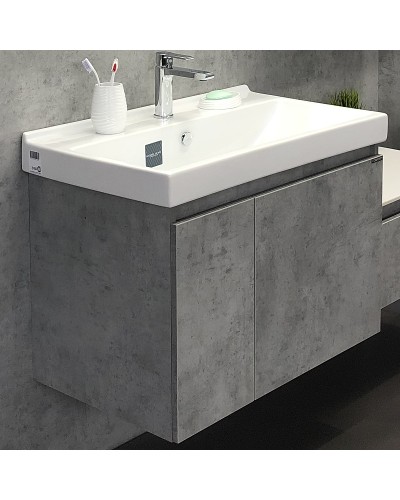 Тумба с раковиной Comforty Осло 80 00-00000836 подвесная Бетон светлый