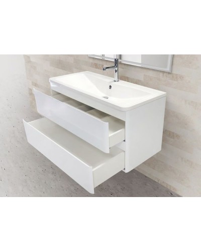 Тумба под раковину BelBagno ACQUA-800-2C-SO-BL подвесная Bianco Lucido