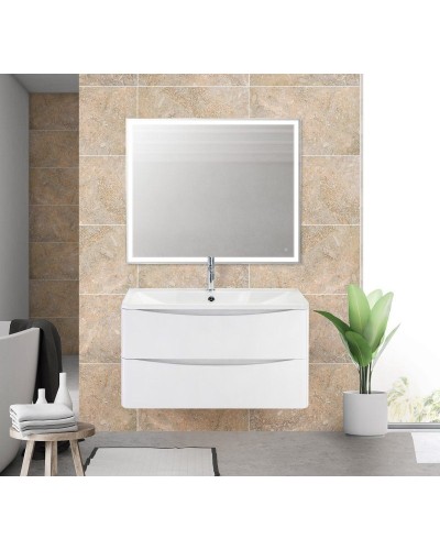 Тумба под раковину BelBagno ACQUA-800-2C-SO-BL подвесная Bianco Lucido