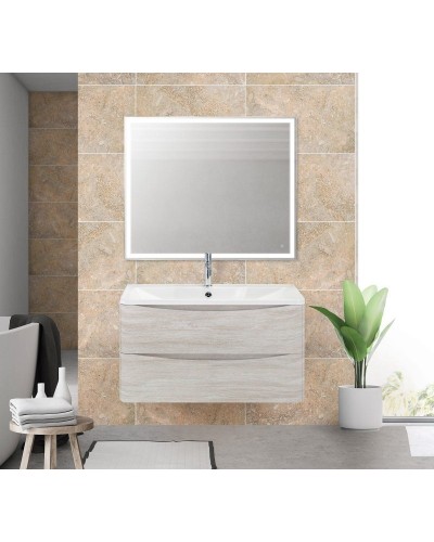 Тумба под раковину BelBagno ACQUA-800-2C-SO-RVB подвесная Rovere Vintage Bianco