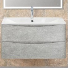 Тумба под раковину BelBagno ACQUA-800-2C-SO-CVG подвесная Cemento Verona Grigio