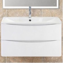 Тумба под раковину BelBagno ACQUA-900-2C-SO-BL подвесная Bianco Lucido
