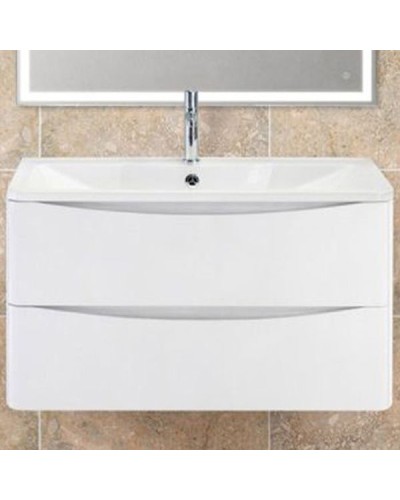 Тумба под раковину BelBagno ACQUA-900-2C-SO-BL подвесная Bianco Lucido