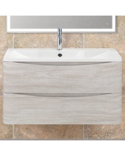 Тумба под раковину BelBagno ACQUA-1000-2C-SO-RVB подвесная Rovere Vintage Bianco