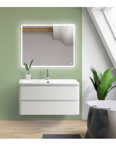 Тумба под раковину BelBagno ALBANO-900-2C-SO-BL подвесная Bianco Lucido