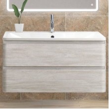 Тумба под раковину BelBagno ALBANO-900-2C-SO-RVB подвесная Rovere Vintage Bianco