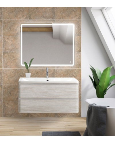 Тумба под раковину BelBagno ALBANO-900-2C-SO-RVB подвесная Rovere Vintage Bianco