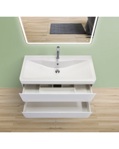 Тумба под раковину BelBagno ALBANO-1000-2C-SO-BL подвесная Bianco Lucido